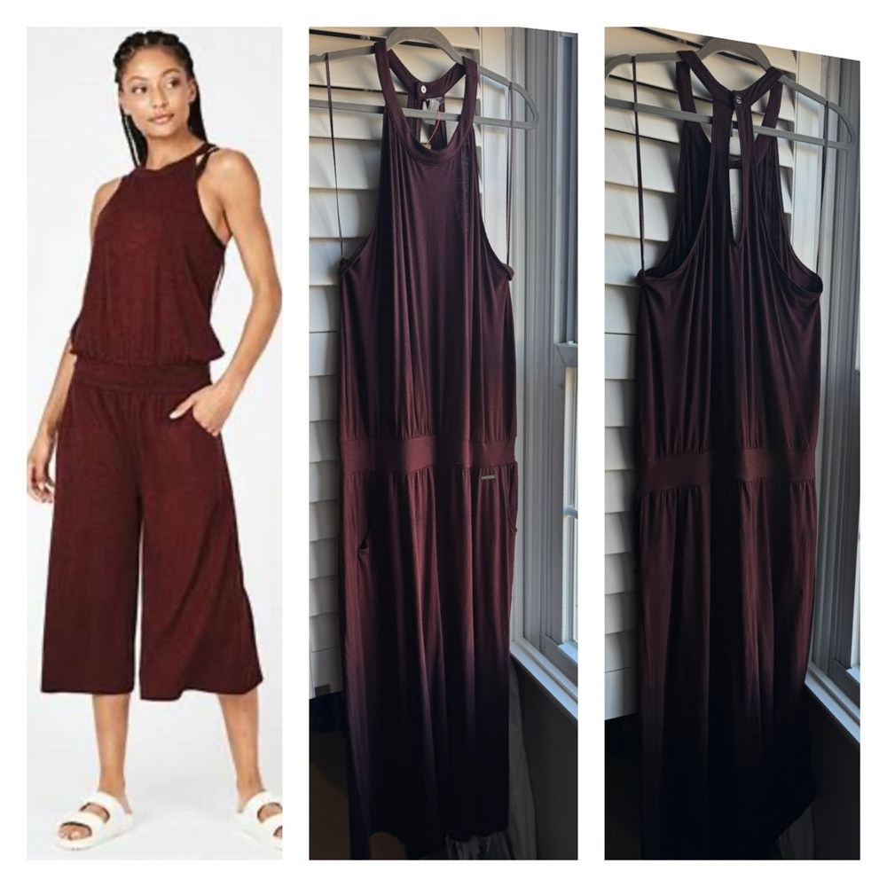 Sweaty Betty Serenity Culotte jumpsuit 
Black cherry: Size XL New with tags